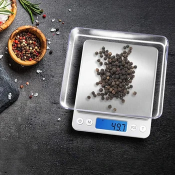 LCD Digital Jewelry Scale 3kg 0.1g/500g 0.01g Smart Precision Electronic Pocket Portable Kitchen Food Scales Gram Weight Balance