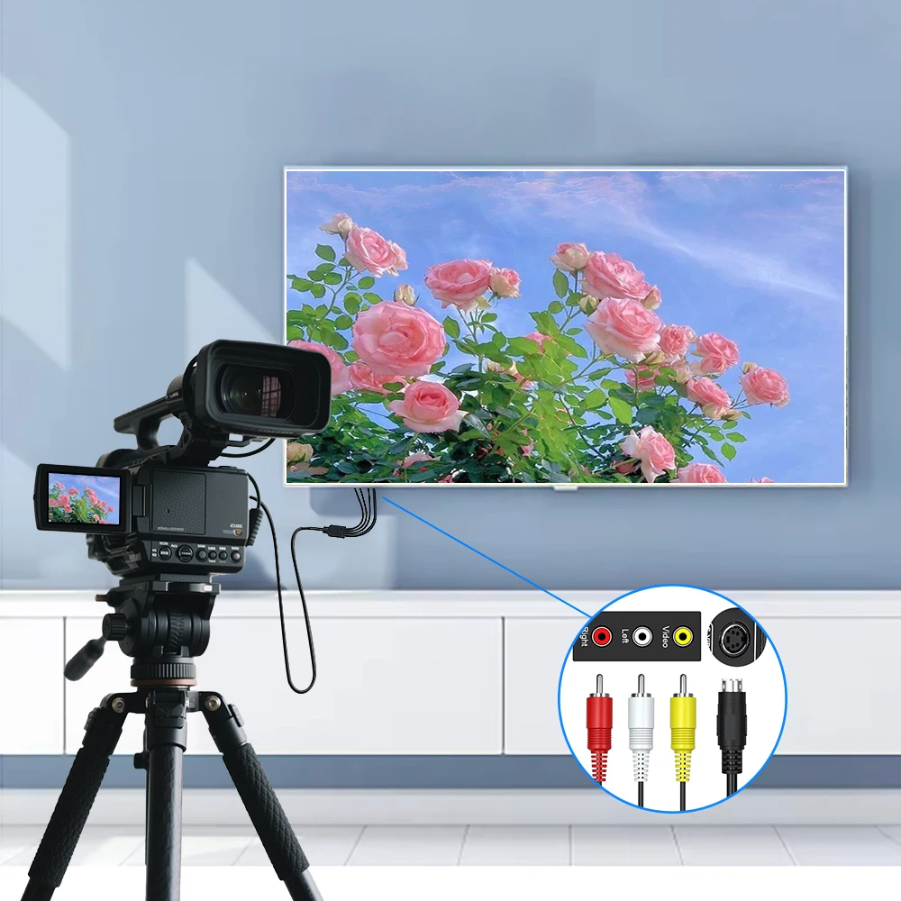 DCR 핸디캠 캠코더 디지털 카메라용 vmc-30fs, VMC-15FS A/V 케이블, 10 핀 DVI DV 커넥터, 3 RCA S-비디오 AV 라인