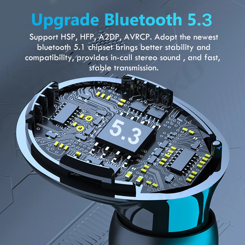 M10 TWS  5.3 , 3500mAh  ڽ  ̾, ũ 9D ׷   ̾ 