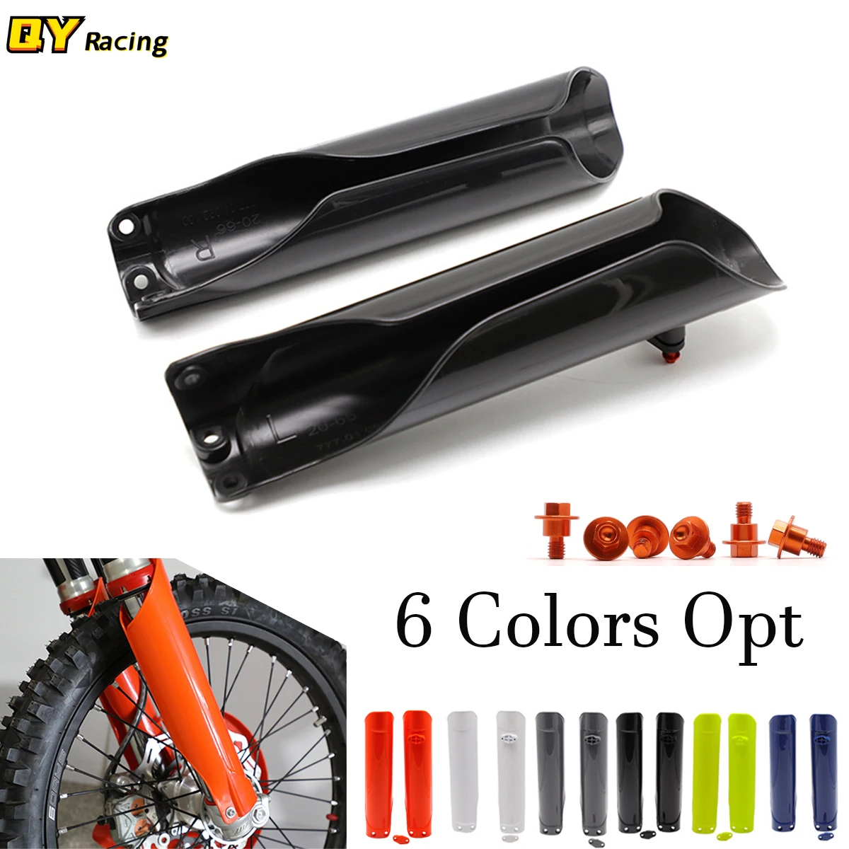 

Motocross Fork Cover Shock Absorber Guard Protector For Husqvarna FC FX FE TC TX TE 85 125 250 300 350 450 501 250i 350i 15-2021