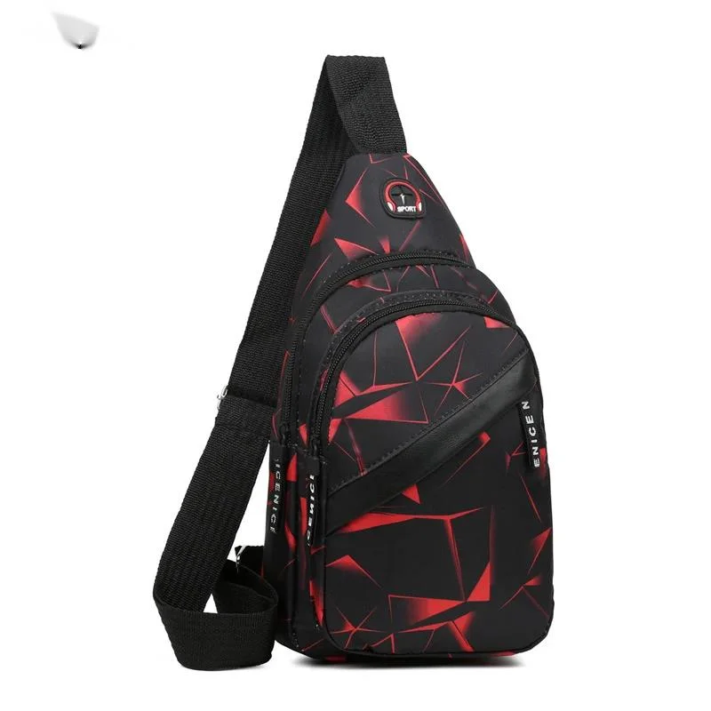 

1piece Men Chest Bags Nylon Waist Packs Sling Bag Crossbody Outdoor Sport Shoulder Chest Daily Picnic Canvas Messenger Pack Bols