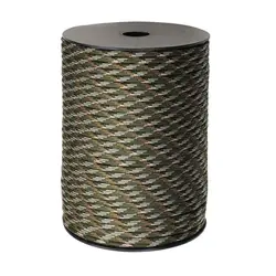 Premium 7-Strand 550 Paracord - 100M x 4mm for Outdoor & Survival Use (ArmyGreen Camouflage)