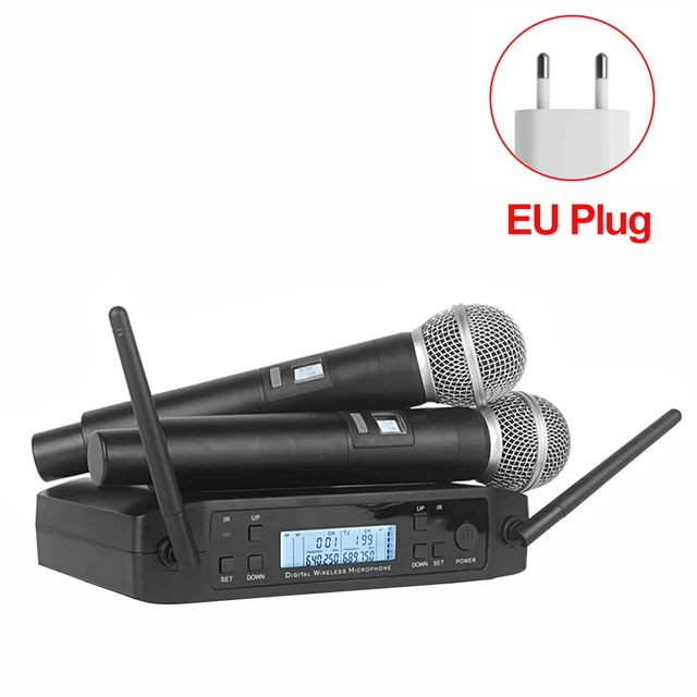 For SHURE GLXD4 Wireless Microphone UHF 640690MHz Professional Handheld Mic for Karaoke Church