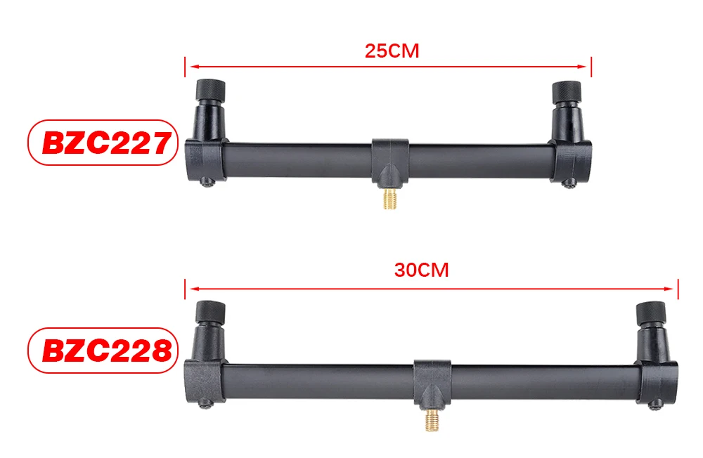 1 Stück Karpfenangeln Buzz Bars für 2 Ruten Aluminium Angelrutenhalter – Detail 2
