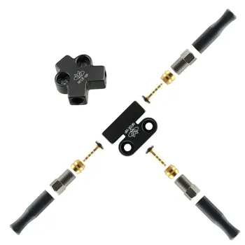 Triciclo Freno Idraulico Freno Olio Tee Lega di Alluminio Un Traino Due Accessori Connettore Tubo Olio Modificato Valvola di Distribuzione Olio