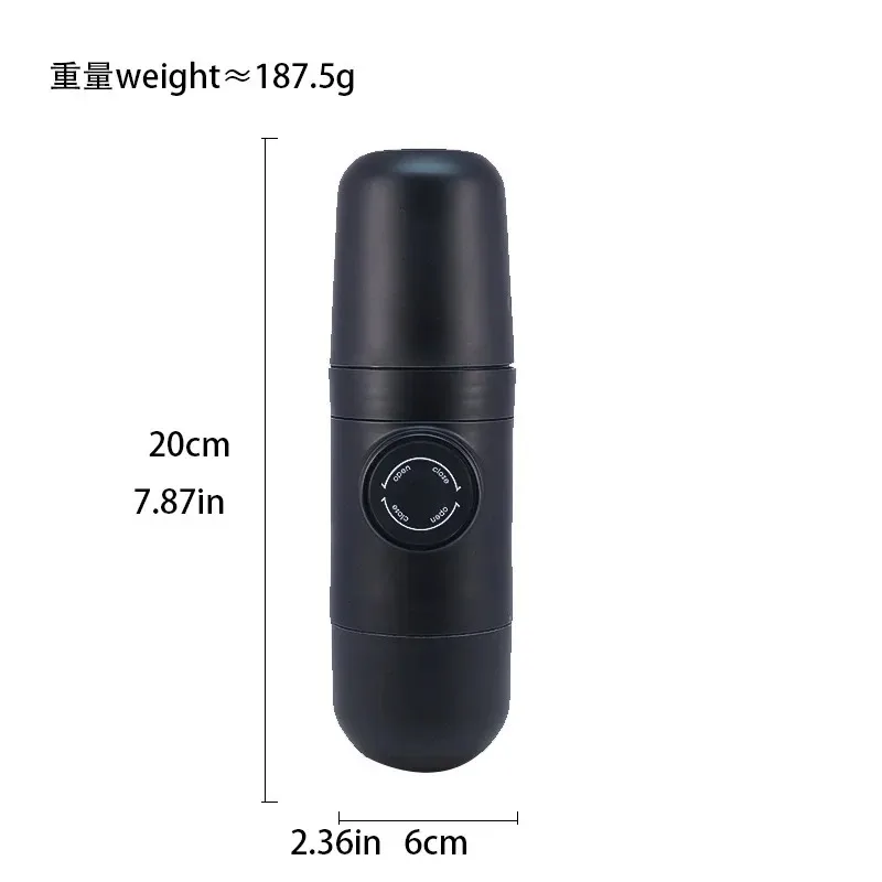 140ml Portable Manual Espresso Coffee Maker Mini Hand Press Coffee Machine for Travel