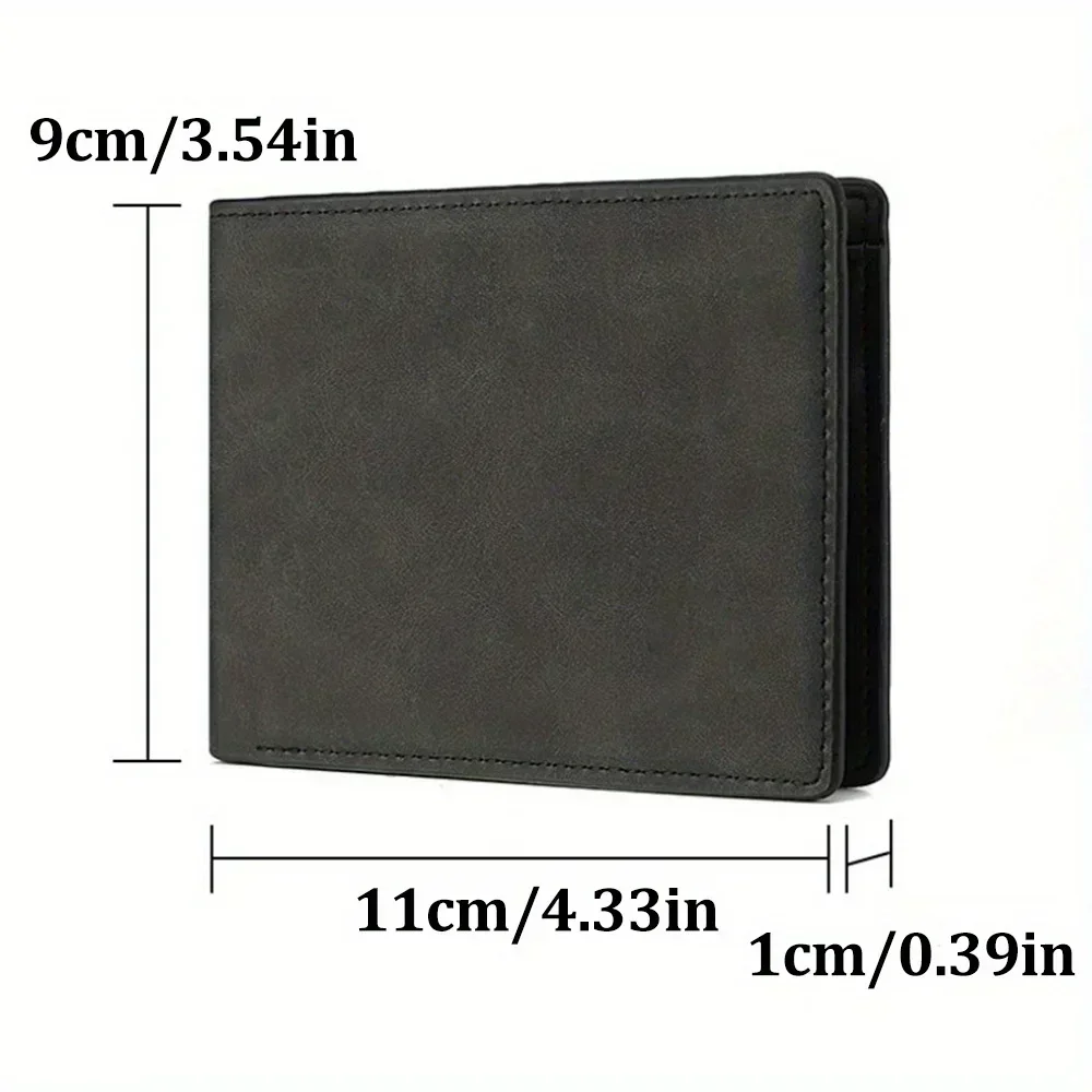 Ultrathin Vertical PU Cardholder Men RFID Blocking Slim Multi-Slot Business Gift Compact Multi-Card Slot Mini Wallet