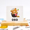 Kids Wooden Spelling Spanish Word Puzzles Games Educational Toy for Children Spanish Alphabet Cards Letter Learning Blocks Toys 1