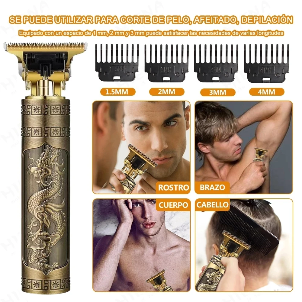 Electric Hair Cutting Machine Vintage T9 Clipper Rechargeable Man Shaver Trimmer For Men's Barber Professional