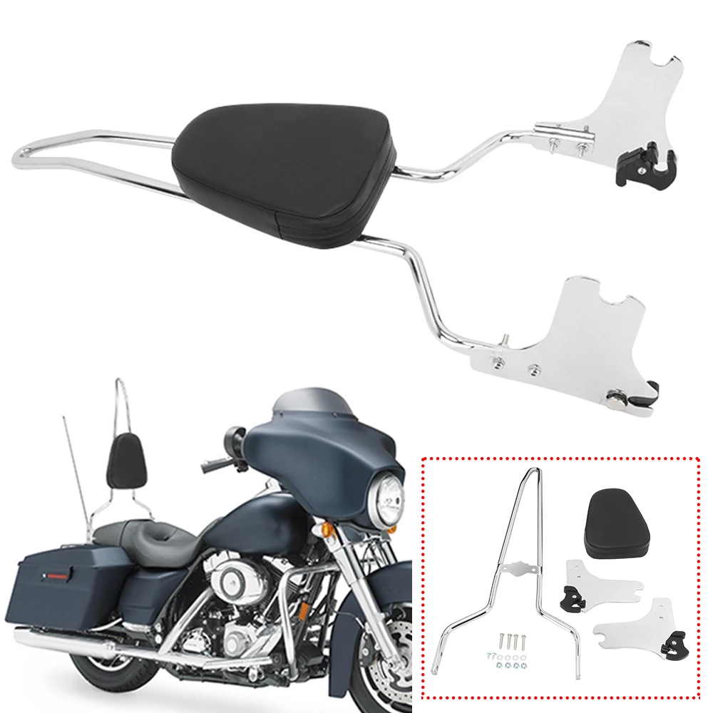 

Аксессуары для Мотоциклов Harley Touring Road King Electra Street Glide 1997-2008 черная подушка для спинки пассажиров