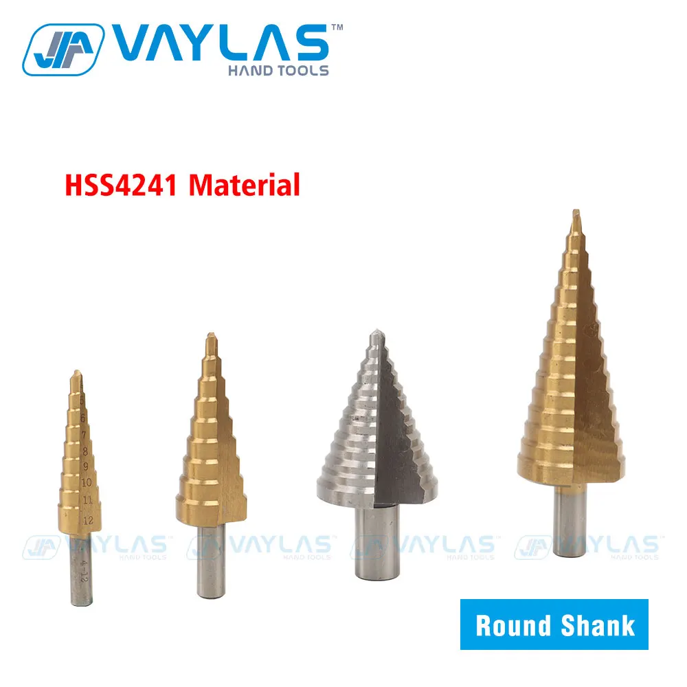 

4-35mm HSS Step Drill Bit Titanium Coated Drilling Power Tools Accessories Wood Metal Hole Cutter Cone Drill High Speed Steel