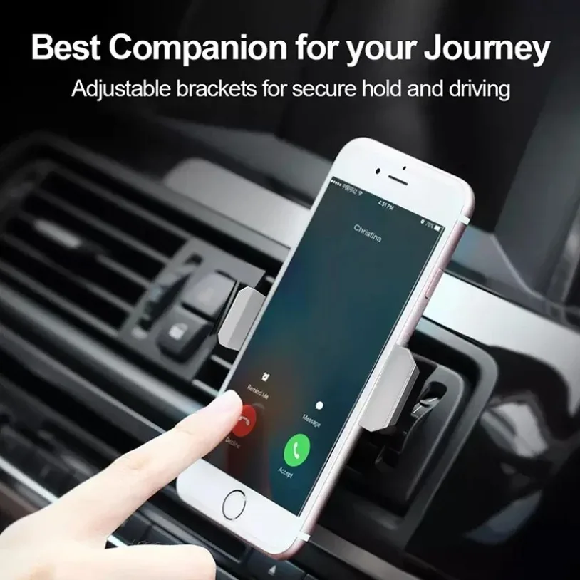 Car Universal Phone Holder Air Vent Mount Holder Universal Car Holder For Cell Phone in Car Mobile Phone Holder Stand Auto Parts