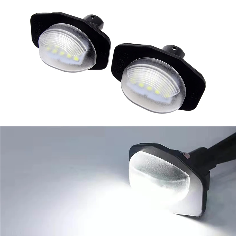 

2 Pcs Car 12V White Light LED License Plate Lights For Toyota Alphard Auris Corolla For Scion Wish Urban Cruiser Sienna 2006+