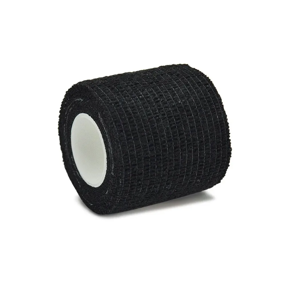 Black bandage self-adhesive breathable elastic sports bandage to fix fingers, wrists, and legs