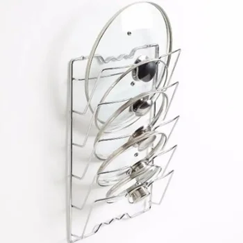 Stainless Steel Pot Lid Holder 2