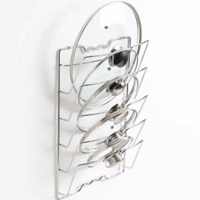 Stainless Steel Pot Lid Holder 2