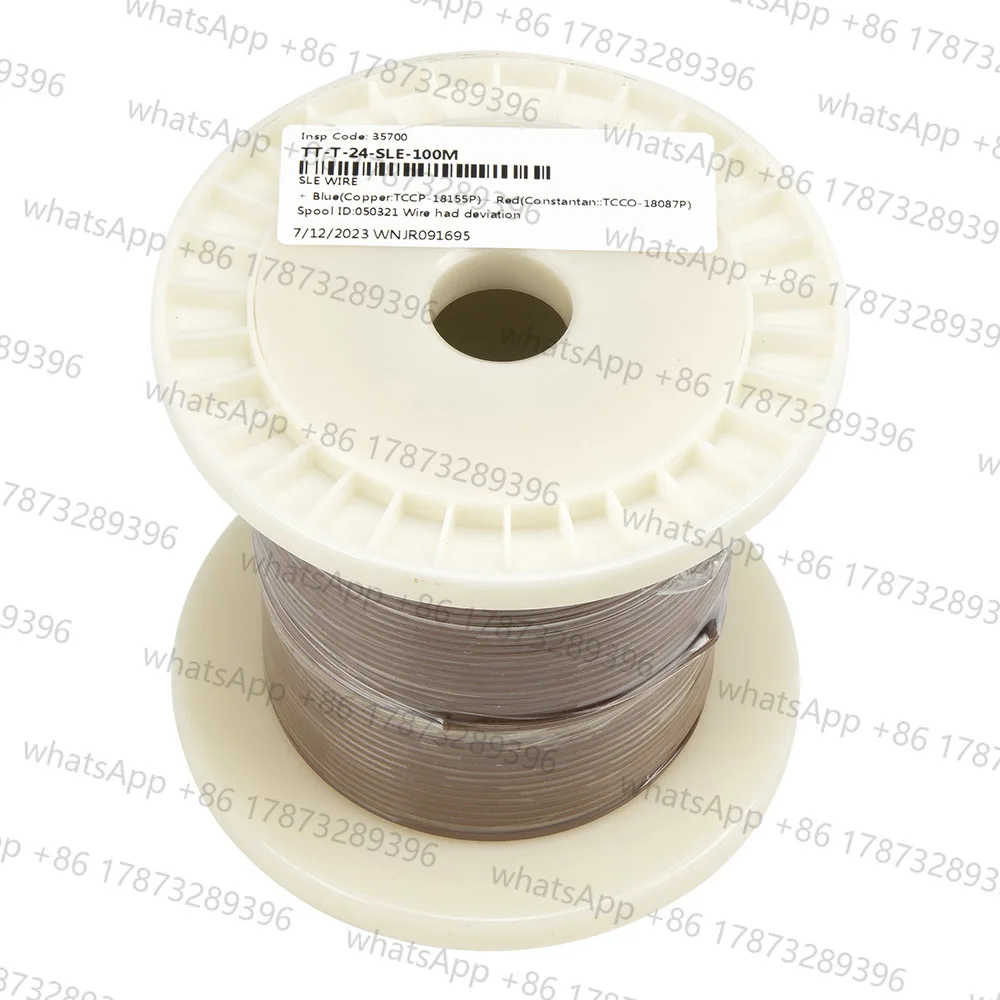 Serie TT 24AWG 100m/1 rollo K J T E termopar cable sólido PFA cable de ...