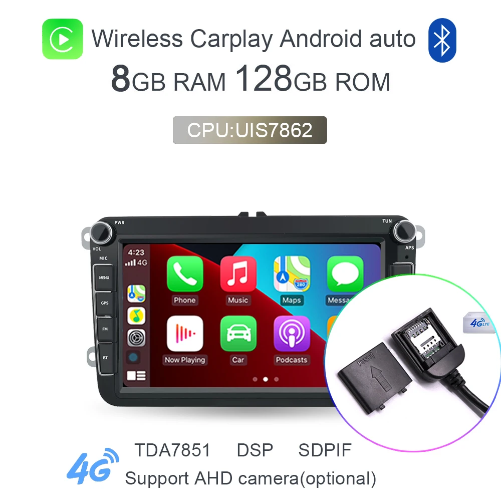 Autoradio CarPlay Android 12.0 Volkswagen Golf 6 ⇒ Player Top ®