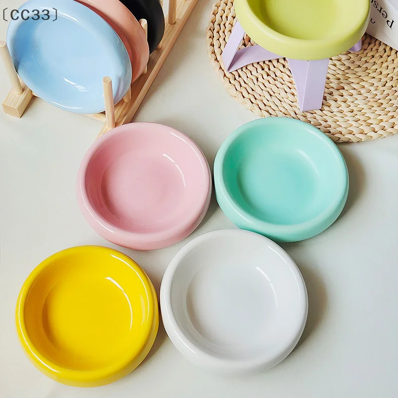1 pz protezione del collo piede alto ciotola per cibo per gatti durevole ciotola per acqua potabile per gatti ciotola per gatti in ceramica ciotola per alimentazione gattini forniture per animali domestici - immagine 2