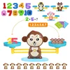 Educational Play set Monkey Balance Interactive Discover Learn Engineering STEM Weighing Scale Balance Game Math Toy for Kids 6