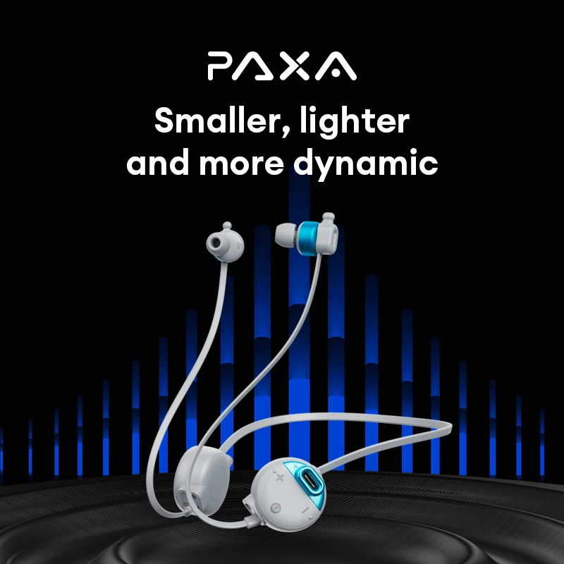 PAXA PA-Y01 터치 컨트롤 헤드폰, 블루투스 무선 이어폰, 베이스 롱 스탠바이 이어버드, 낮은 대기 시간, 마이크 포함,