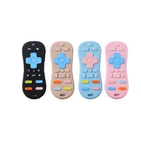 Baby Silicone Remote Control Toys Teether Baby Anti Teething Stick Bite Happy Cartoon Pacifier Bite Toys 1