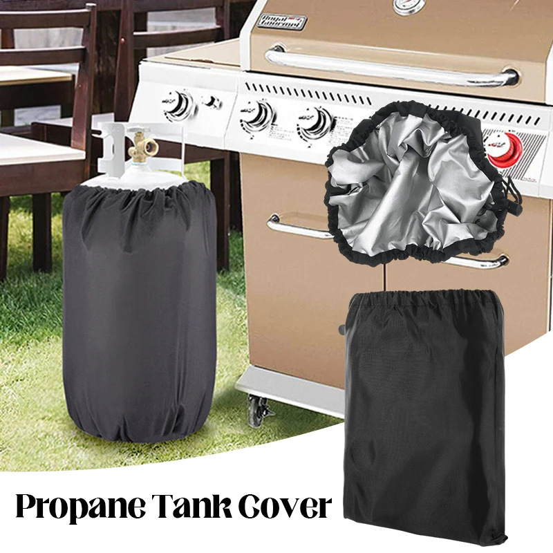 210D Oxford Propane Tank Cover Waterproof Dust-proof Gas Bottles Cover Outdoor Gas Tank Cover Stove Protective Covers 2