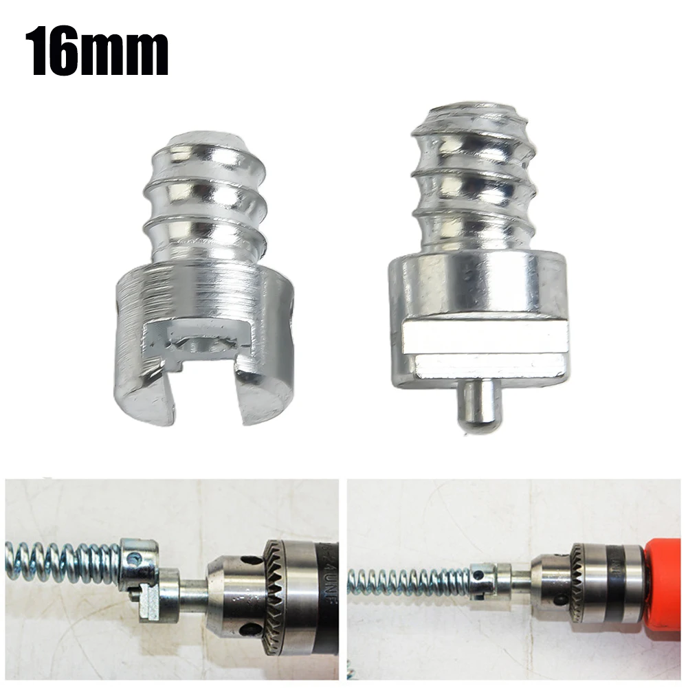 2pcs Electric Pipe Dredge Machine Spring Connector Male And Female Join Connector For Cleaner Machine Head Connector 6 35mm male right angle connector microphone plug big 3 core soldering