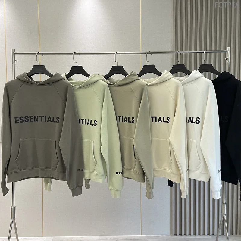 

ESSENTIALS Hoodie y2k Men Women's Oversized Best Quality Fashion Sweatshirt Hip Hop Streetwear 100% Cotton ESSENTIAL Pullover