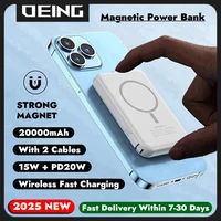 20000mAh Magnetic Power Bank Wireless Macsafe Powerbank External Spare Battery Portable Charger For iPhone Xiaomi Huawei Samsung 1
