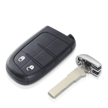 KeyforlessSIP22 Blade Smart Remote Car Key Shell Fob per Jeep Renegade Compass 3/4/5 pulsanti Auto SUV Keyless Entry Fob Case - KEYYOU SIP22 Blade Smart Remote Car Key Shell Fob per Jeep Renegade Compass 3 4