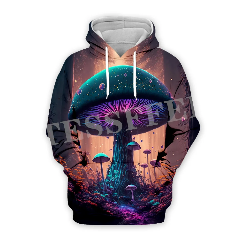 

Mushroom Forest Plants Fungus Trippy Abstract Psychedelic Hippie Tracksuit Harajuku Pullover Streetwear Casual Jacket Hoodies 48