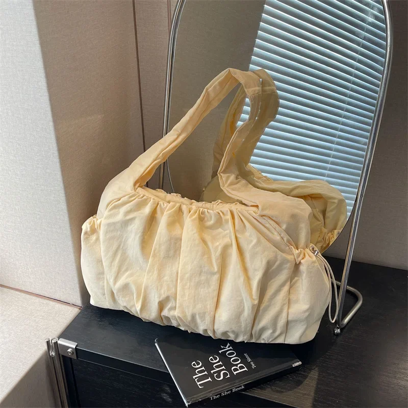 Nylon Large-Capacity Summer Tote Bag – Stylish One-Shoulder Handbag