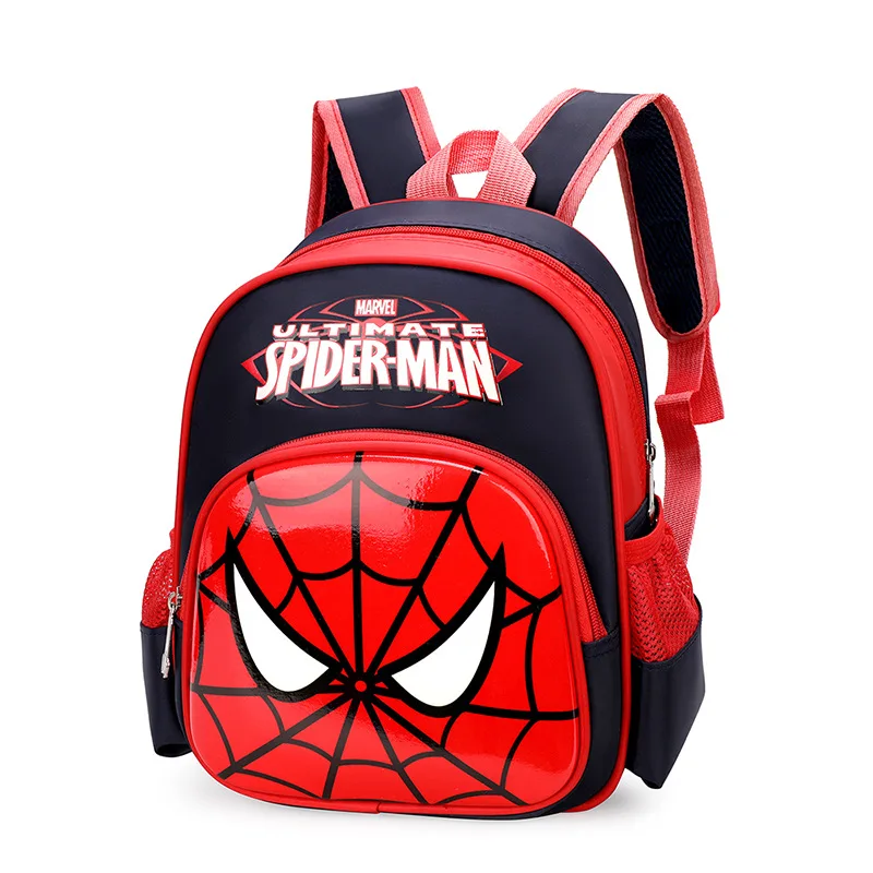 MINISO Disney's New 12-inch 3D Children's Cartoon Schoolbag Kindergarten Cartoon Spiderman Frozen Hard Shell Backpack