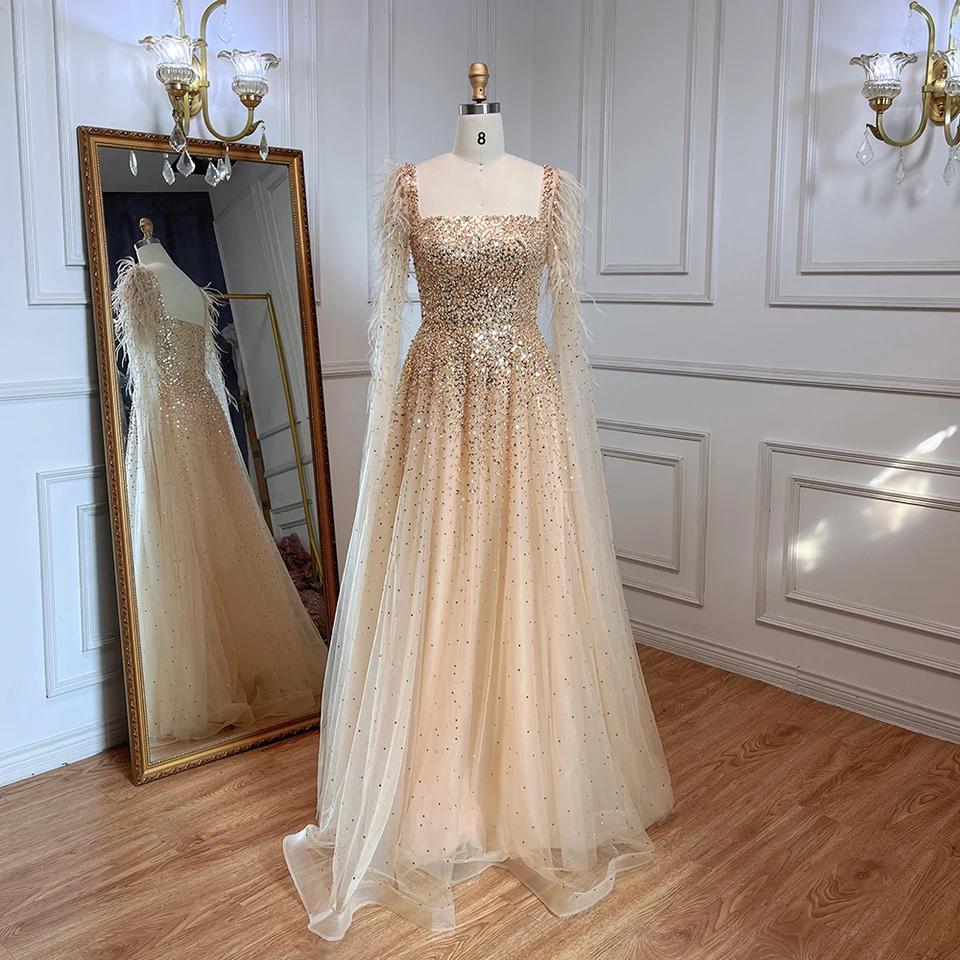 Party Gold Long Gowns With Sleeves Sweetheart Prom Dress Cap Sleeve Gold  Lace Prom Dresses See