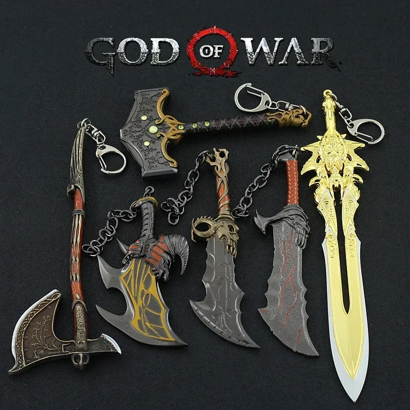 Cosplay prop cosplay toy cosplay axe God of War Weapon Leviathan Ax Kratos Blades of Chaos metal weapon model ghost Spart toy Katana weapons Samurai sword gifts
