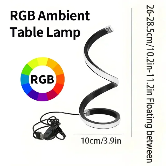 LED Spiral Dimming Table Lamp 4