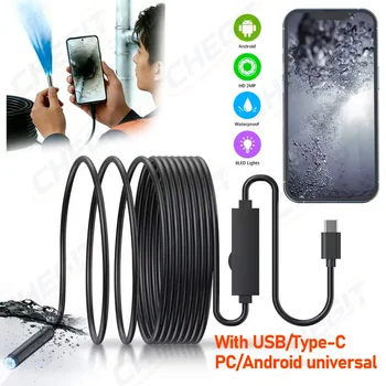 NEW Endoscope for OTG Android Phone PC 1080P Borescope Inspection Snake Camera IP67 Waterproof with 6 LED Lights For Type C 1