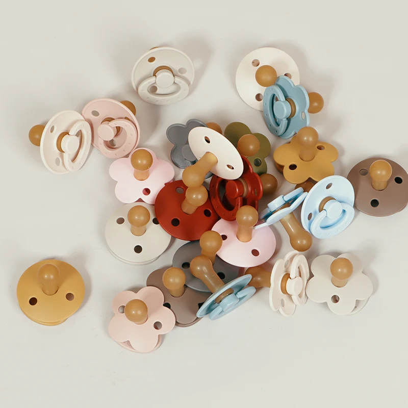 Silicone Pacifier Baby Pacifier Baby Silicone Pacifier Solid Color Baby Nipple Accessories BPA Free Soft Newborn Dummy for Babies Toy