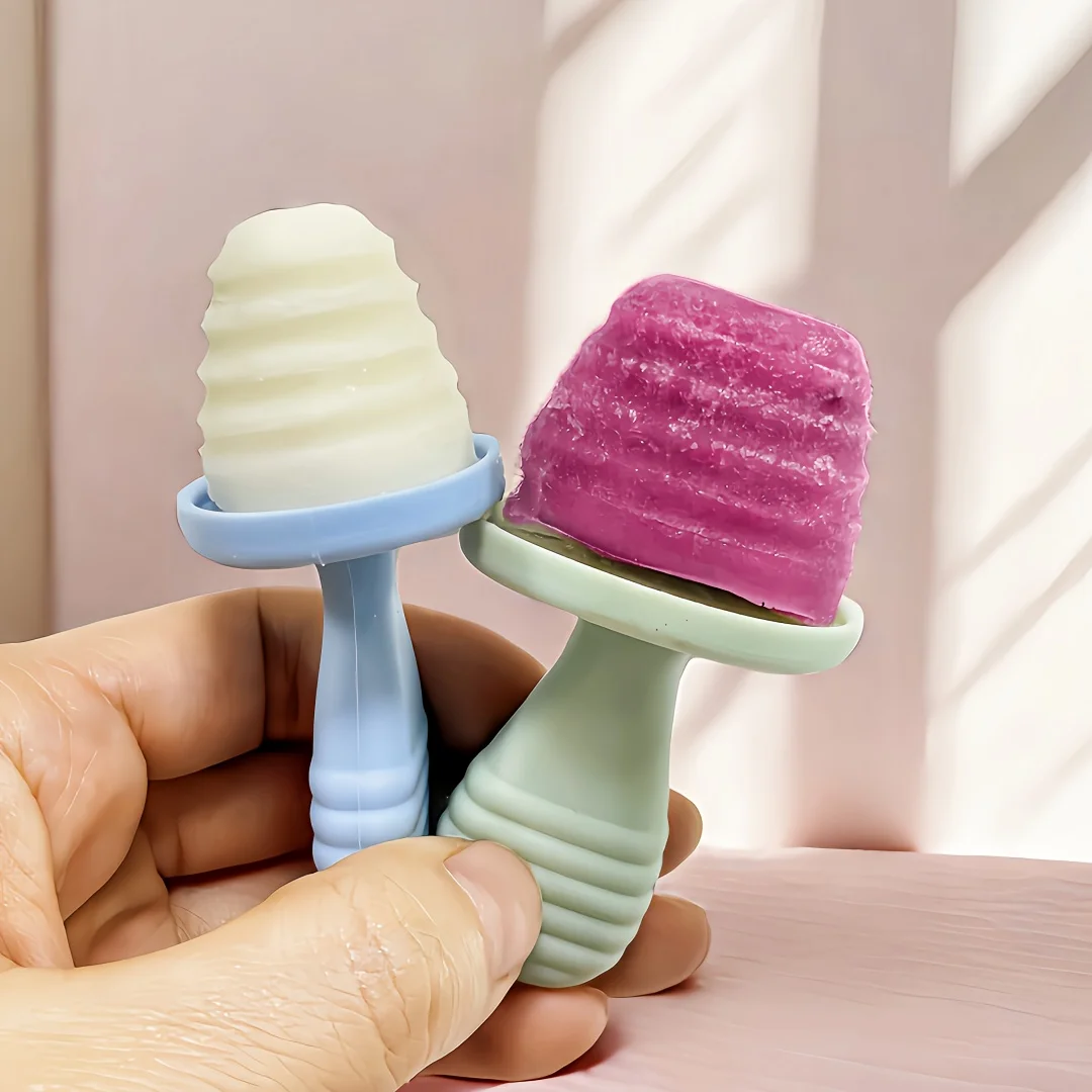 BPA-Free Silicone Ice Cream & Breastmilk Popsicle Molds DIY Homemade Ice Cream Mold