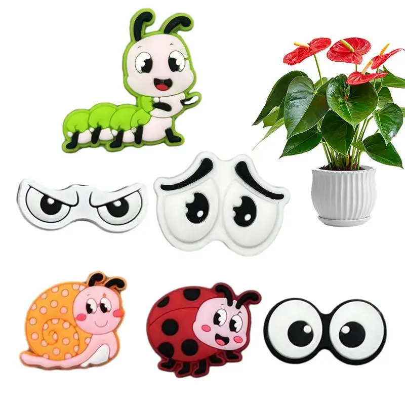 

Cute Plant Magnets Eyes For Potted 6pcs Plants Safe Magnet Pins Charmes Unique Decorative Gifts For Indoor Plant Accessories