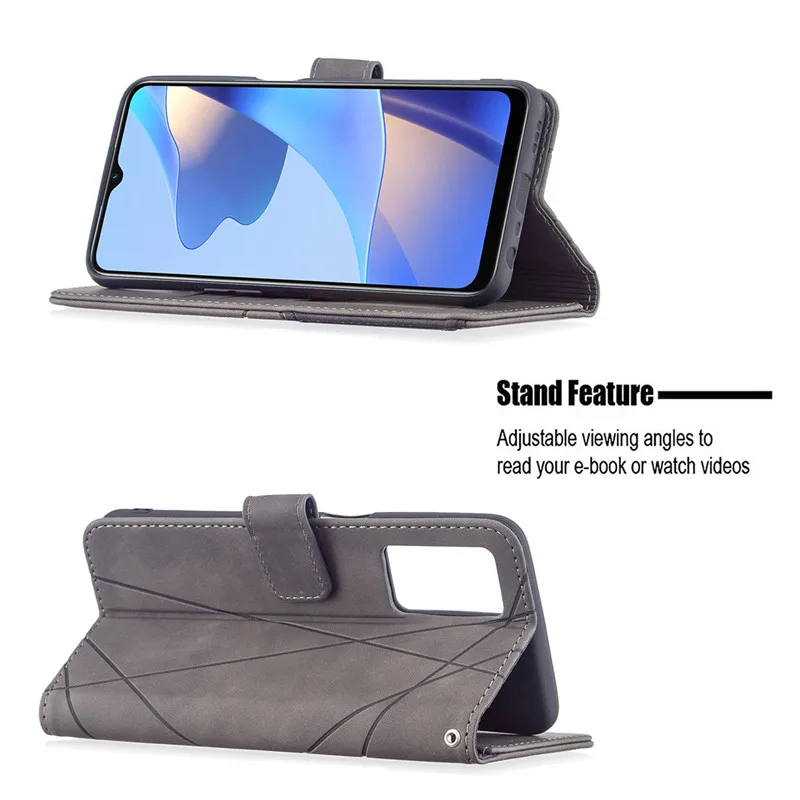 Luxus-Leder-Telefon-Kasten für OPPO A57 4G Funda sFor OPPOA57 A 57 4G A16 A16s OPPOA16 OPPOA16s Wallet Flip Cover Coqu_voghion.com