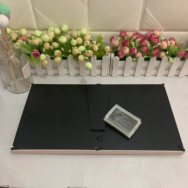  12 개월 손과 발 인쇄 기념 사진 프레임 창조적 인 그림 홀더를위한  성장 기록