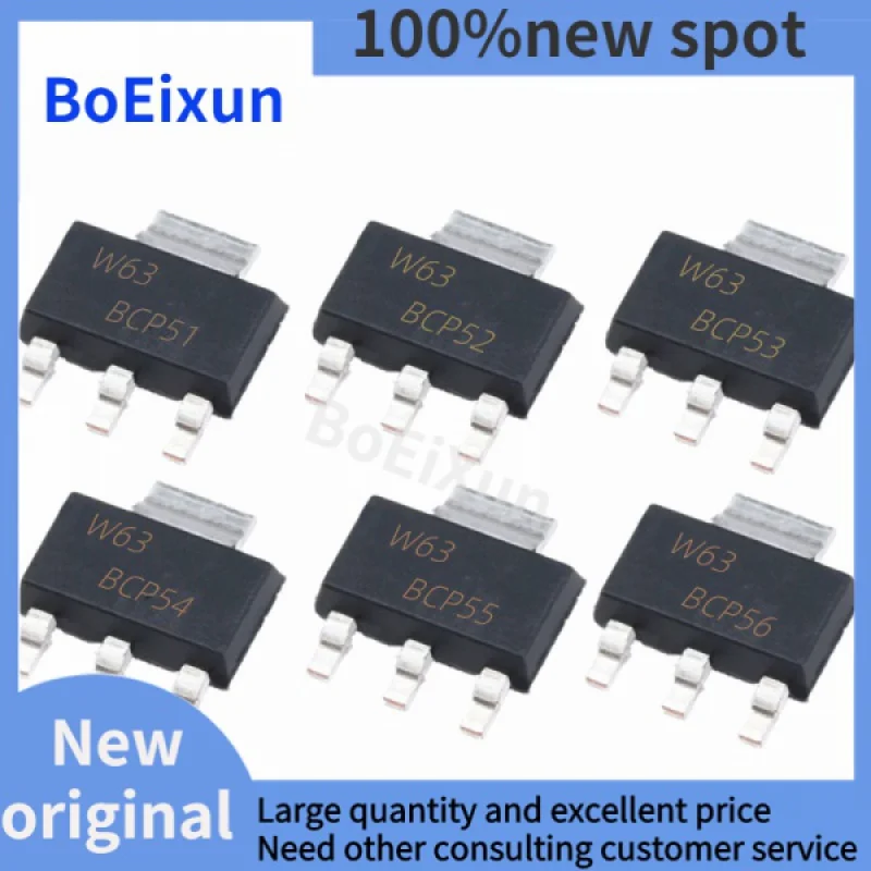 

10PCS BCP56T1G SOT223 BCP56 SOT BCP51 BCP51-16 BCP52 BCP52-16 BCP53 BCP53-16 BCP53T1G BCP54-16 BCP54 BCP5616TA BCP5616 BCP55