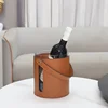 Modern Minimalist Leather Glass Decanter Red Wine Ice Bucket Decoration Dining Room Bar Counter Hotel Home Decoration 2