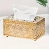 European-style Napkin Dispenser Bedroom Office Hotel Cafe Coffee Square Crystal Cube Bar Napkin Box Tissue Box 2