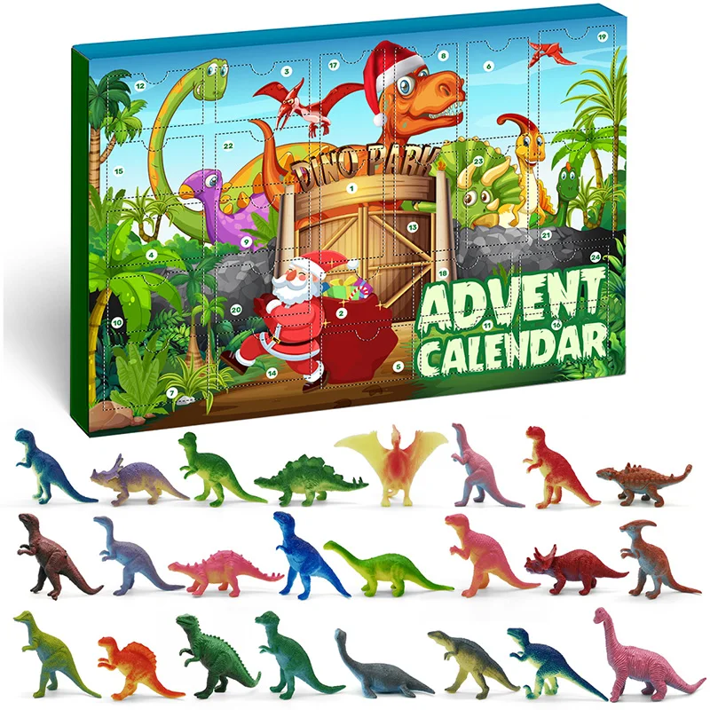 Calendario de Adviento de dinosaurio para niños 2022 Navidad, 24 figuras de  dinosaurios Playset cuenta atrás días para vacaciones de Navidad, Navidad  surprin|Calendarios de Adviento| - AliExpress