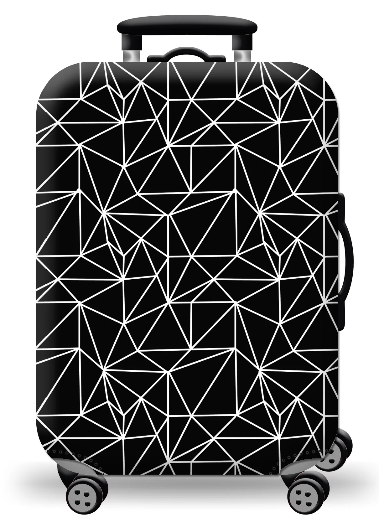 Universal Elastic World Map Luggage Protective Cover - Travel Accessory