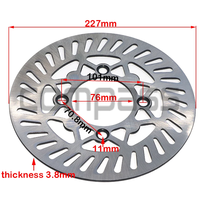 

Off-road Motorcycle Modified Parts Brake Disc T8 CRF70 BBR Front and Rear Brake Discs