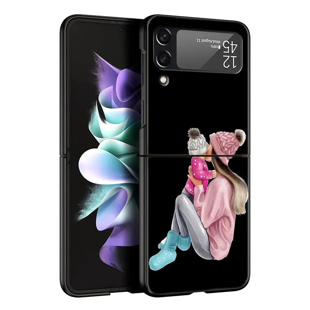 Chic Black Brown Hair Design Phone Case - Stylish Protective Hard Shell